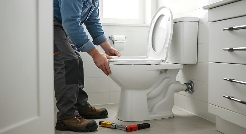 Commercial Toilet Installation detail