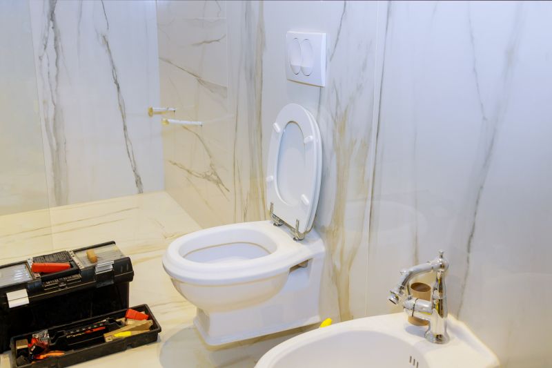 Commode Installation detail